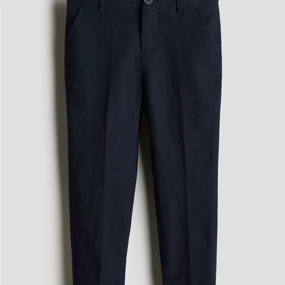 H&M Navy Vest and Slacks with White Shirt - Kids - Dry Cleaned (worn once) - Picture 2 of 2